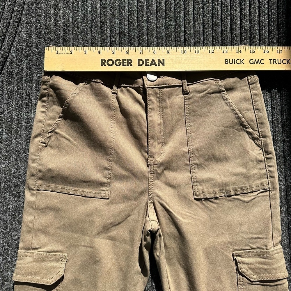 Telepatia Khaki Cargo Pants Women’s 15/32 Utility Streetwear Y2K - Picture 7 of 9